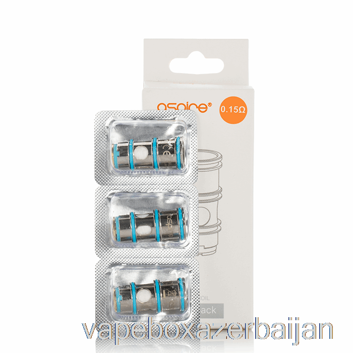 E-Juice Vape Aspire GUROO Replacement Coils 0.15ohm Mesh Coils